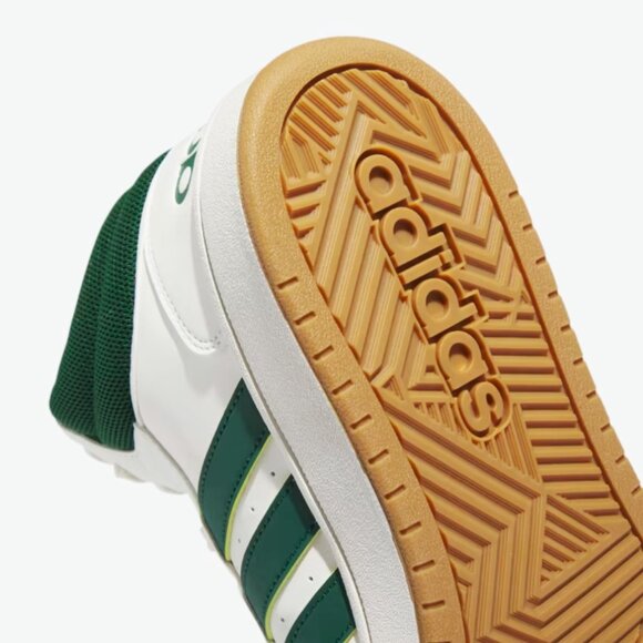 NWB- Adidas "Hoops 3.0 Mid" Men's, Classic, Vintage Shoes- White/Green-Size:11.5 - Picture 9 of 16